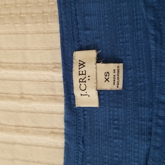 J.Crew Royal Blue Crew Neck T-shirt Top, size XS - Picture 9 of 11